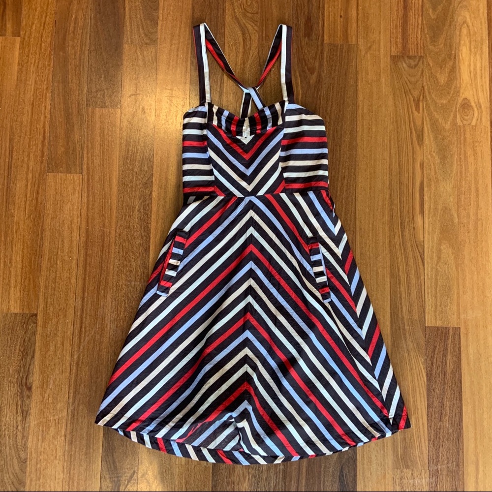 Striped sundress with pockets